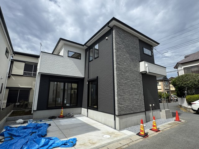 市川市東菅野４丁目新築戸建【北方小学校：7分】の外観|完成済み内覧可能です！！