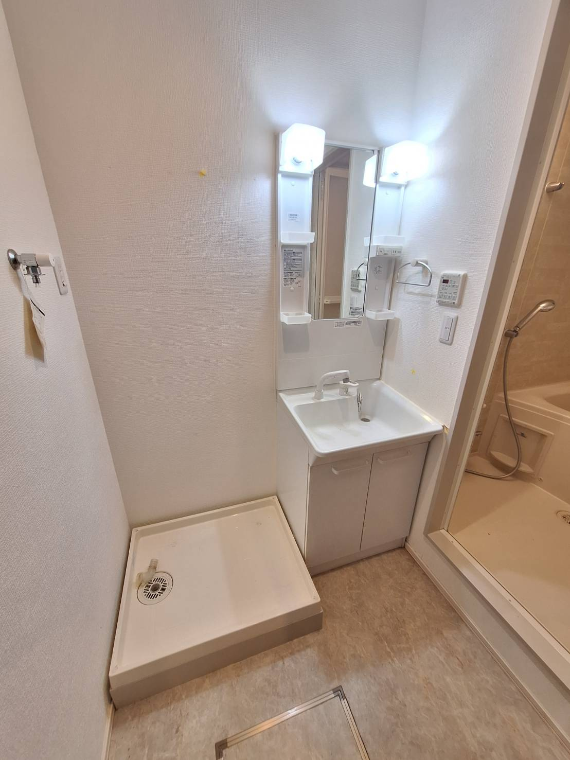 メゾンかきの木弐番館の独立洗面台