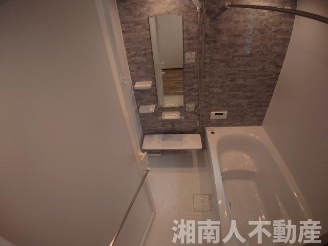 茅ヶ崎市矢畑　新築戸建全2棟　1号棟の浴室|コンパクトで使いやすいお風呂です