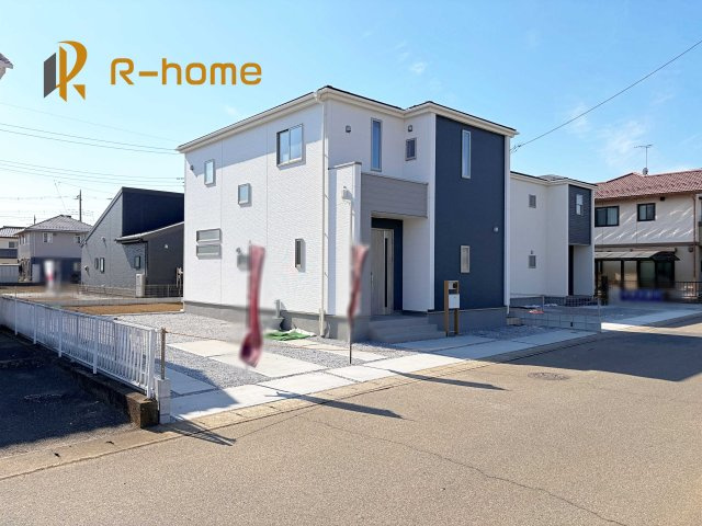 古河市下辺見第6　新築戸建て　2号棟の外観|ご予約を頂ければ、『平日』はもちろん『早朝』や『夜間』もご見学可能です♪お気軽にお申し付けください♪