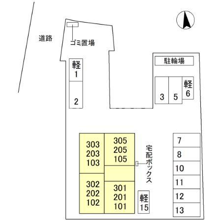 トリシアシャトーの区画図