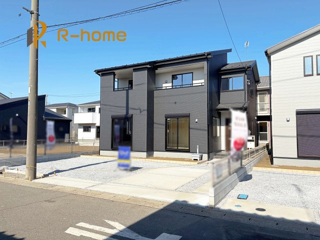 古河市下辺見第6　新築戸建て　4号棟の外観|ご予約を頂ければ、『平日』はもちろん『早朝』や『夜間』もご見学可能です♪お気軽にお申し付けください♪