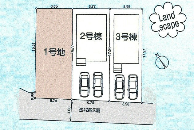立川市上砂町3丁目　土地全1区画の区画図