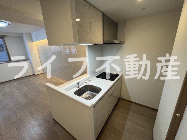 プレジオ長田のキッチン|コンパクトなキッチンで掃除もラクラク