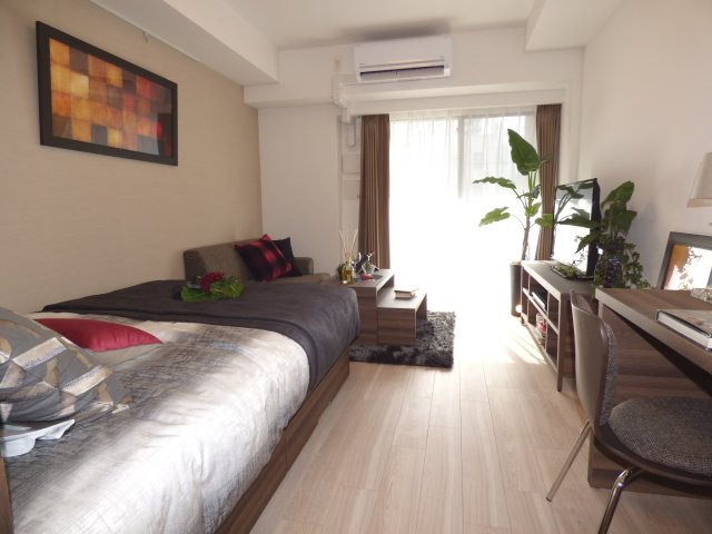 パークアクシス本町　家具類付の寝室|参考写真