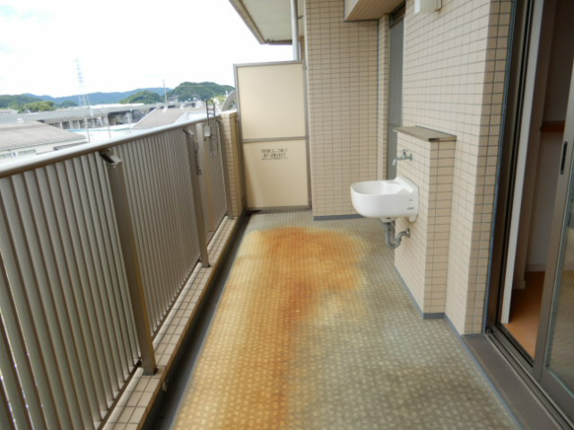 たつの市龍野町富永の賃貸マンションのバルコニー