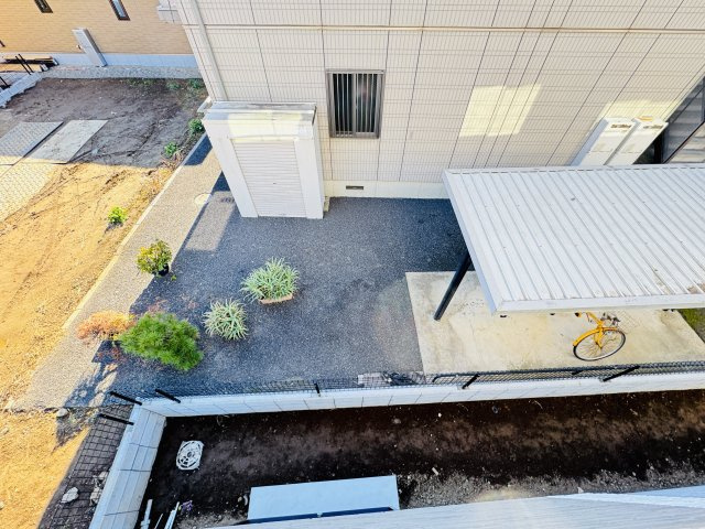 松戸市古ケ崎新築戸建【北部小学校：6分】の展望|寝室前バルコニーより南側眺望