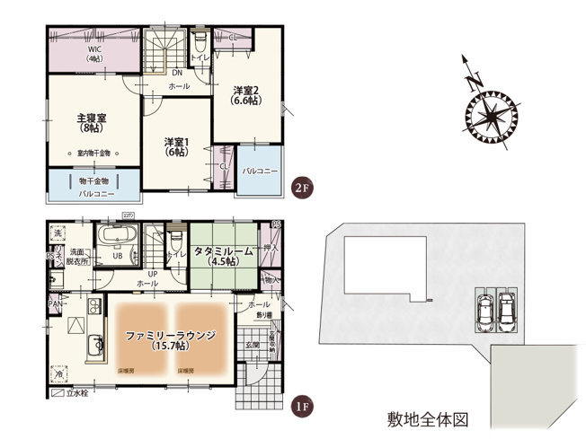 【間取り】 | 加須市下高柳第11期　ワイウッドコート　新築戸建　全12棟　3号棟