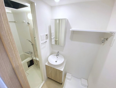 【洗面所】 | エスリード ザ・イーストレジデンス大阪城 | 使いやすい洗面所です