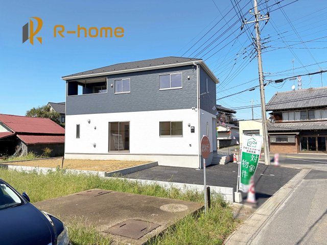 下妻市小島第3　新築戸建て　1号棟の外観|ご予約を頂ければ、『平日』はもちろん『早朝』や『夜間』もご見学可能です♪お気軽にお申し付けください♪