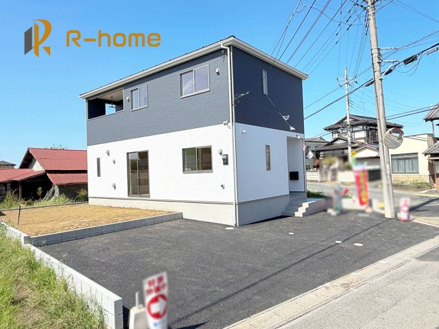 下妻市小島第3　新築戸建て　1号棟の外観|建物完成いたしました！ご予約で『平日』や『夕方』などでもご見学可能です！