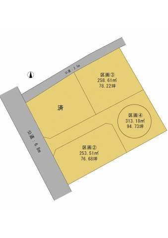 高崎市山名町売土地 4区画