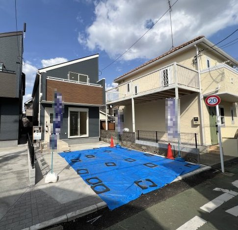 立川市上砂町3丁目　新築戸建全2棟の外観|陽当たり良好です☆