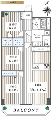 小川町臨海マンション605号室の画像