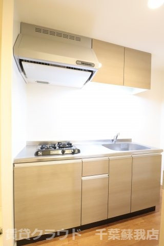 リブリ・ル・シャドールのキッチン|嬉しいガスコンロ2口付きのシステムキッチンです！