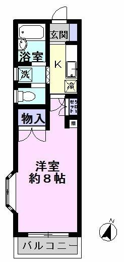 バストイレ別の快適な１Ｋ