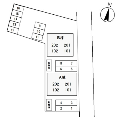 【区画図】 | グリシーヌB