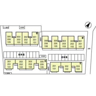 【区画図】 | プリムヴェール　壱番館