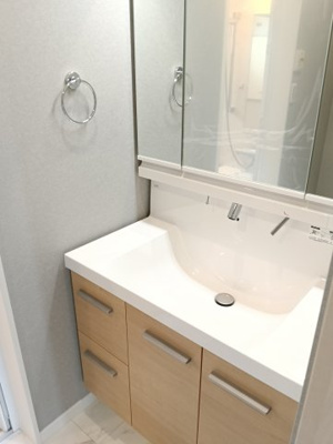 【独立洗面台】 | 保土ヶ谷区仏向町RIV | 朝の支度にも助かる、独立の洗髪洗面化粧台