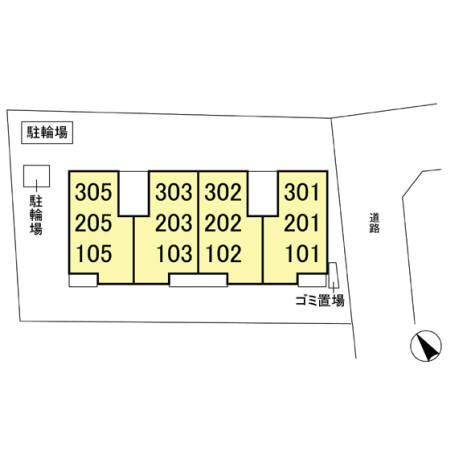 メゾンドベールの区画図