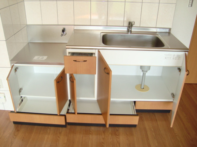 【収納】 | マリンハイムⅠ | キッチン収納（下部）