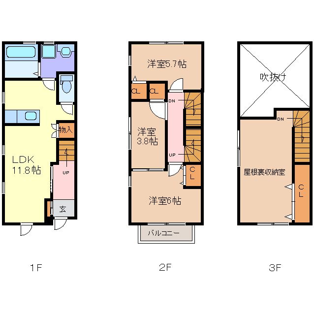 リヴェールチエⅡの間取り