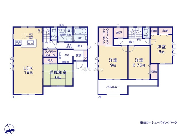 古河市下辺見第6　新築戸建　4号棟の間取り