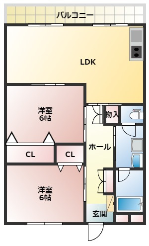 【間取り】 | コーポニュー吹上 | ※現況優先（改装前のため間取り変更になる可能性有）