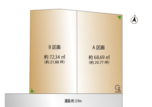 【土地図】 | ご自宅から現地まで、当社スタッフがお車にて、「お迎え・お送り」をしております。ぜひお気軽にお問い合わせくださいませ♪