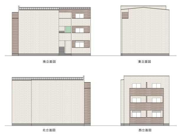 リトレ徳庵の外観パース|物件の外観です