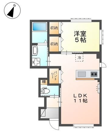 パレス北野の間取り
