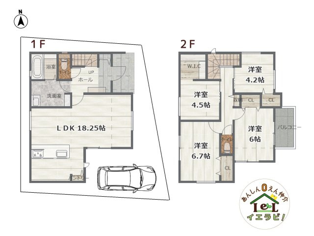堺市東区草尾新築一戸建　全1棟の間取り