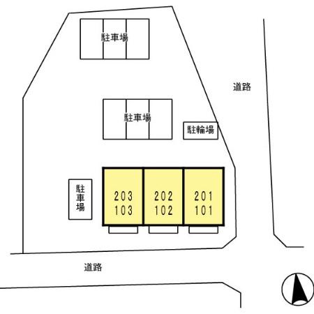 サニーハウス応時の駐車場