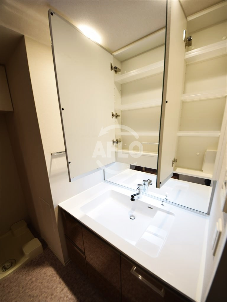 ローレルタワー心斎橋の独立洗面台|ローレルタワー心斎橋　独立洗面台