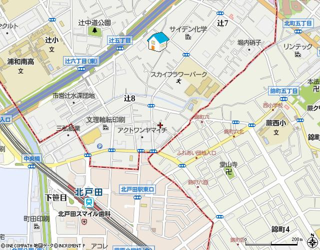 テラスサイド浦和の地図