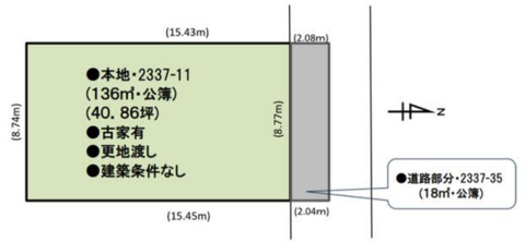 【建築条件なし】戸塚区小雀町売地の画像