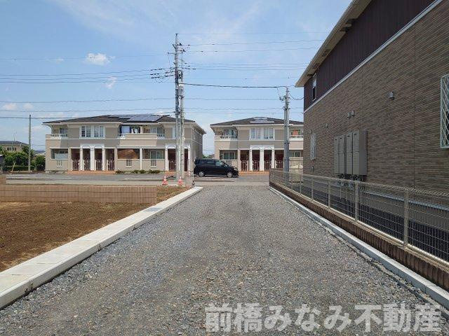 【土地】太田市新道町　B区画（全4区画）の前面道路含む現地写真|前面道路含む現地写真です