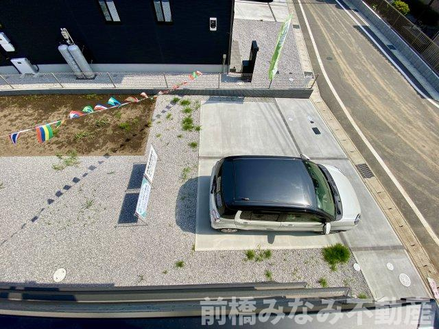 前橋市総社町総社5期　限定1棟　ブルーミングガーデン　新築建売の駐車場|車をお持ちの方に嬉しい駐車場付きの物件です