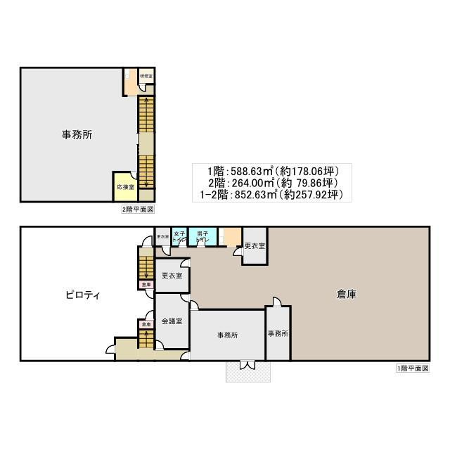 安城市三河安城町2丁目　貸事務所・倉庫の間取り