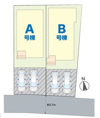 【土地図】 | 印西市木下A号棟 | 即日のご見学も可能です。お気軽に0476-37-3888までお問合せ下さい。