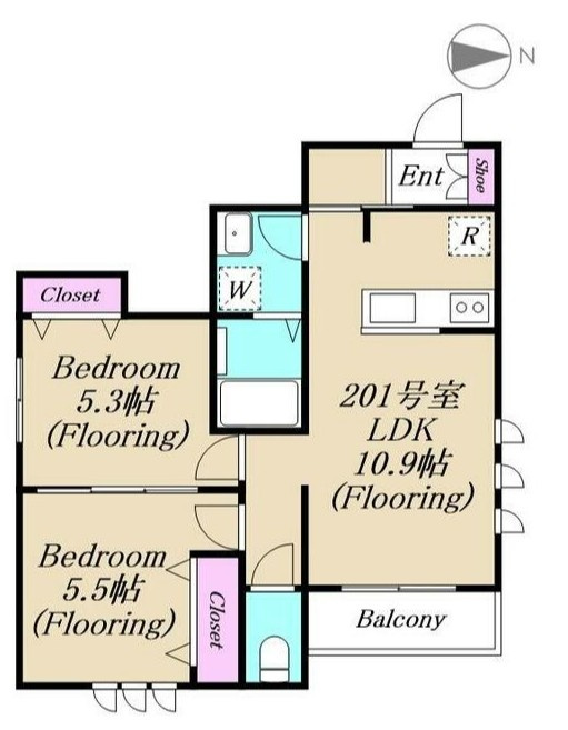 仮称エスパシオ上北沢の間取り