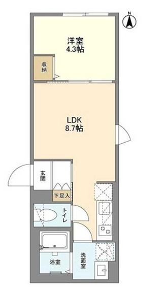 ウェルスクエア笹塚Ⅱの間取り