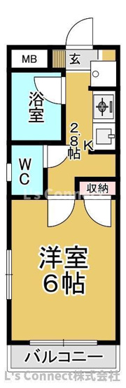 【間取り】 | アクティブパレス百合ヶ丘Ｂ－７