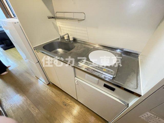 国立市富士見台４丁目の賃貸マンションのキッチン|１口のIHコンロのキッチンです