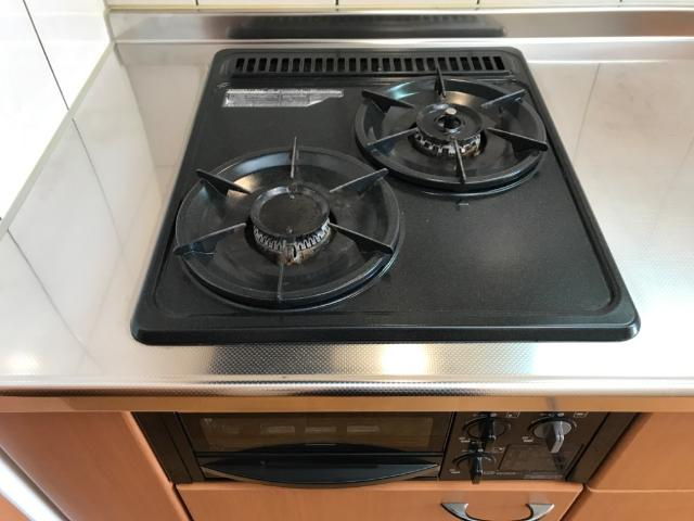 ブランシュールのキッチン|ビルトインコンロ2口グリル付