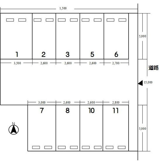茜部大野２丁目駐車場の外観