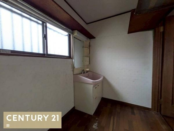海南市多田　店舗付き住宅の独立洗面台