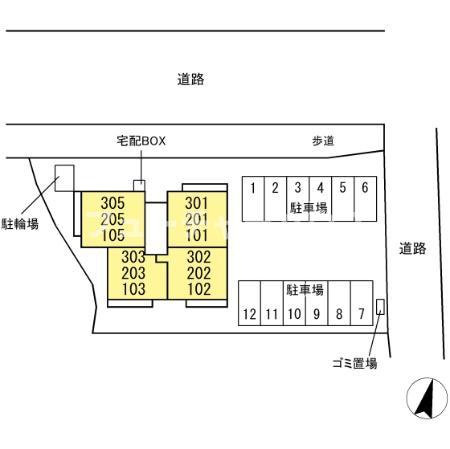 プラデーラの区画図