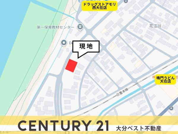 花江川　土地の土地図|※図面と現況が異なる場合は現況を優先させていただきます。