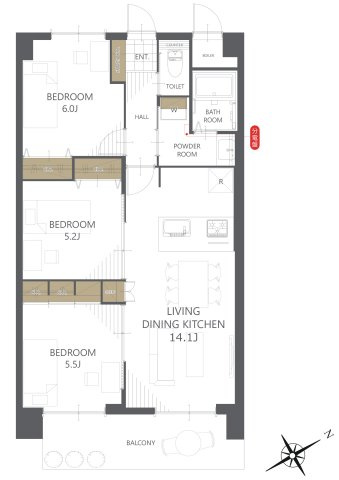 【間取り】ロワールマンション青葉WEST棟 
